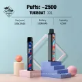 Dispositif de vape jetable Tugboat 2500 Puffs xxl en gros